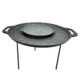Disc pentru gratar, fonta, tip grill, cu picioare, set 4 piese, 49.5 cm - imagine 13