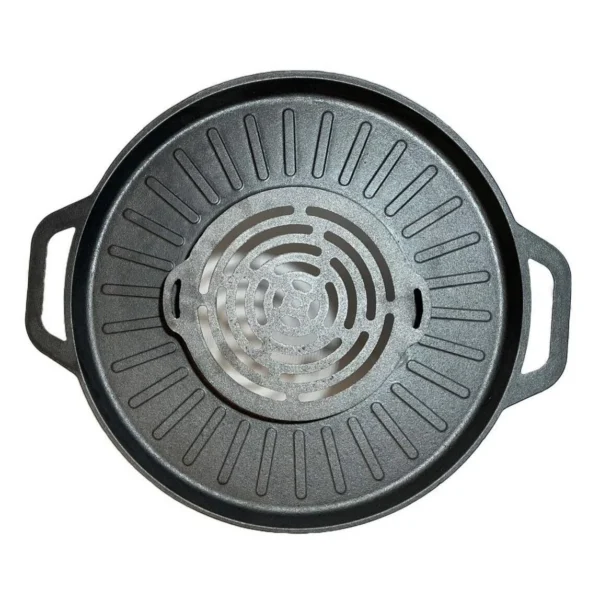 Disc pentru gratar, fonta, tip grill, cu picioare, set 4 piese, 49.5 cm - imagine 4