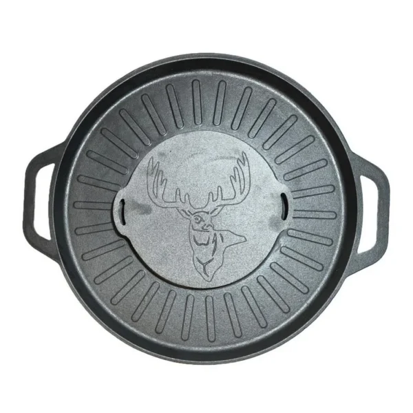 Disc pentru gratar, fonta, tip grill, cu picioare, set 4 piese, 49.5 cm - imagine 3