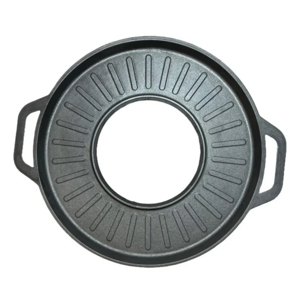 Disc pentru gratar, fonta, tip grill, cu picioare, set 4 piese, 49.5 cm - imagine 2