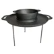 Disc pentru gratar, fonta, tip grill, cu picioare, set 4 piese, 49.5 cm - imagine 14