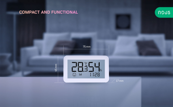 Senzor Smart de Temperatura si Umiditate Nous cu afisaj E6, LCD, ZigBee - imagine 9