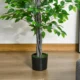Planta artificiala, ficus cu ghiveci, verde, 135 cm - imagine 3
