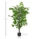 Planta artificiala, ficus cu ghiveci, verde, 135 cm - imagine 8