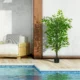 Planta artificiala, ficus cu ghiveci, verde, 135 cm - imagine 9