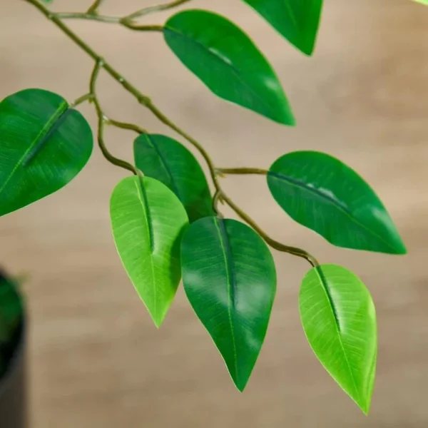 Planta artificiala, ficus cu ghiveci, verde, 135 cm - imagine 2