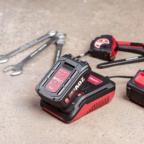 Fierastrau tip sabie, cu acumulator 2 Ah, 20V Li-ion, incarcator si geanta, Worcraft - imagine 2