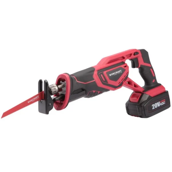Fierastrau tip sabie, cu acumulator 2 Ah, 20V Li-ion, incarcator si geanta, Worcraft - imagine 16