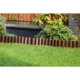 Palisada/bordura pentru gradina, maro teracota 27x24 cm, 2.16 m, set 8 buc - imagine 4