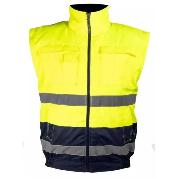Geaca de lucru, vesta, 3 in 1, reflectorizanta, poliester, galben, model Hi-Vis, marimea L/52 - imagine 6