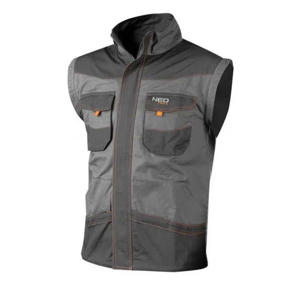 Geaca de lucru, convertibila in vesta, 2 in 1, maneci detasabile, bumbac, marimea S/48, NEO - imagine 7