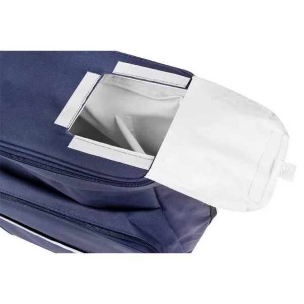 Geanta picnic, termoizolanta, impermeabila, cu maner, albastru, 35x23x35 cm, Isotrade - imagine 3