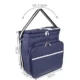 Geanta picnic, termoizolanta, impermeabila, cu maner, albastru, 35x23x35 cm, Isotrade - imagine 2