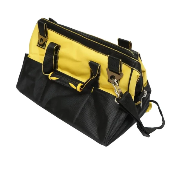 Geanta scule, cu maner de cauciuc si curea transport, textil, 41x24x30 cm, Crownman - imagine 4