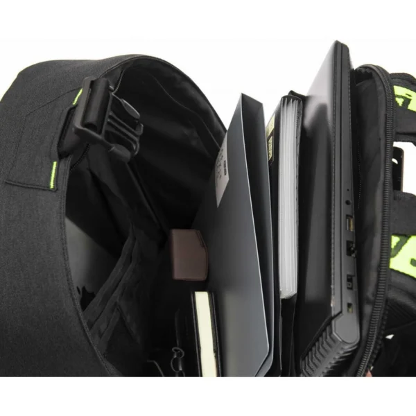 Ghiozdan/rucsac turistic, Tourpeak, 5 compartimente, negru, 21 L, 30x10x40 cm - imagine 3