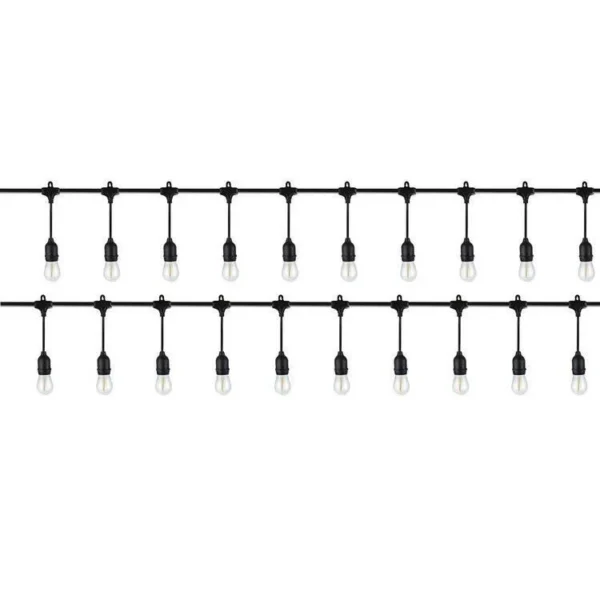 Ghirlanda tip sirag de becuri, LED, 220-240V, IP44, 4 cm, 10 m - imagine 4