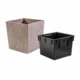 Set 2 ghivece de flori, Rato Low, imitatie ratan, patrate, 32x32x32.5 cm, cafeniu, Prosperplast - imagine 4