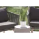 Ghiveci decorativ de flori, rotund, alb, 12 L, 28.5x25.6 cm, Boardee Basic - imagine 3