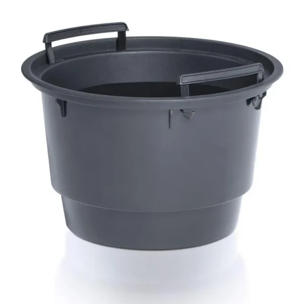 Ghiveci decorativ de flori, rotund, antracit, 11/21 L, 34.5x38.5 cm, Sand - imagine 5