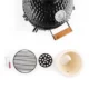 Gratar gradina, grill rotund, ceramic, cu capac, 35x40.5x55 cm, Kamado Egg 13  - imagine 2