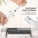 Gratar gradina/camping cu carbuni, portabil, grill dreptunghiular, cu rafturi, structura inox, 96x61x72 cm - imagine 4
