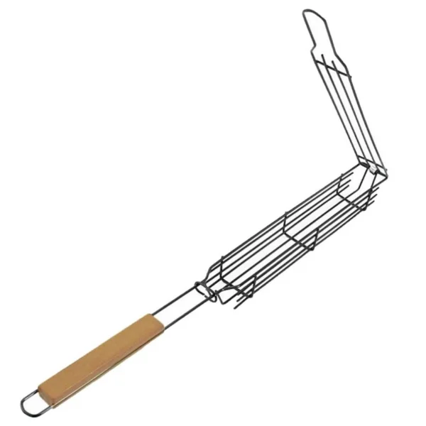 Gratar mobil, maner lemn, pentru frigarui, 49x4.5 cm, Perfect Home - imagine 4