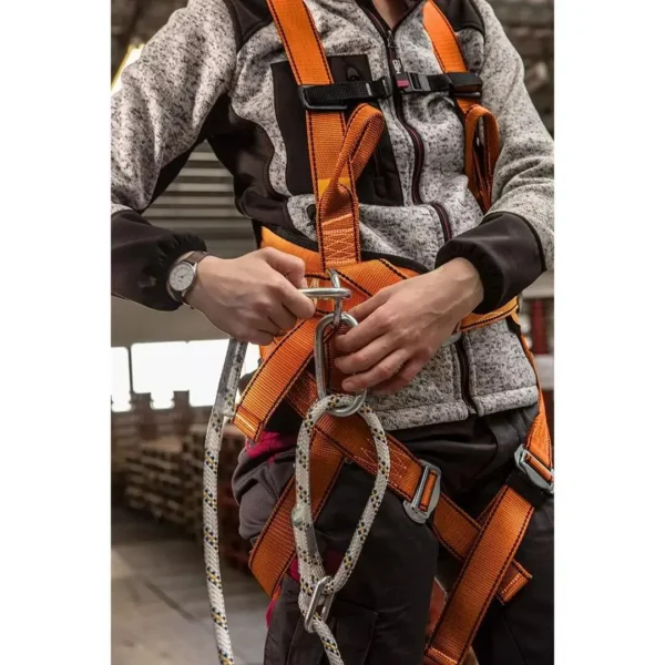 Kit pentru lucrul la inaltime cu ham P 05, centura de siguranta 2 m, amortizor, geanta, M-XL, NEO - imagine 5