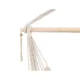 Hamac tip scaun, cu 2 perne, bej, max 100 kg, 100x130 cm - imagine 7