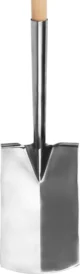 Harlet, cazma, drept, inox, coada lemn, 55x18x118 cm, Strend Pro Premium - imagine 3
