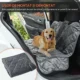 Husa bancheta auto pentru protectie si transport caini, catifea si bumbac, gri, 165x145 cm - imagine 6