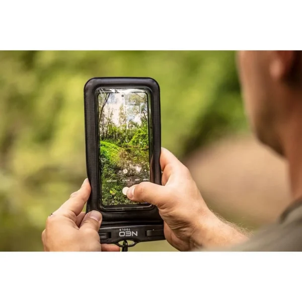 Husa telefon, impermeabila, PVC si ABS, IPX8, 19.5x11 cm, NEO - imagine 4