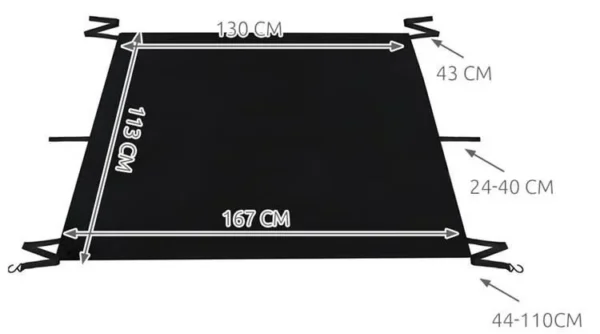 Husa protectie parbriz, impotriva inghetului, 130/167x113 cm - imagine 11
