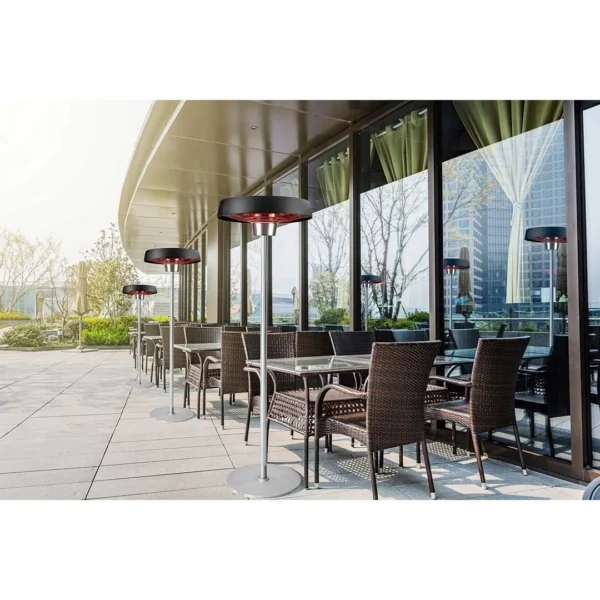 Incalzitor terasa, podea, infrarosu, aluminiu, 1000 W/2000 W, interior/exterior, 2.1 m, IP34, NEO - imagine 2