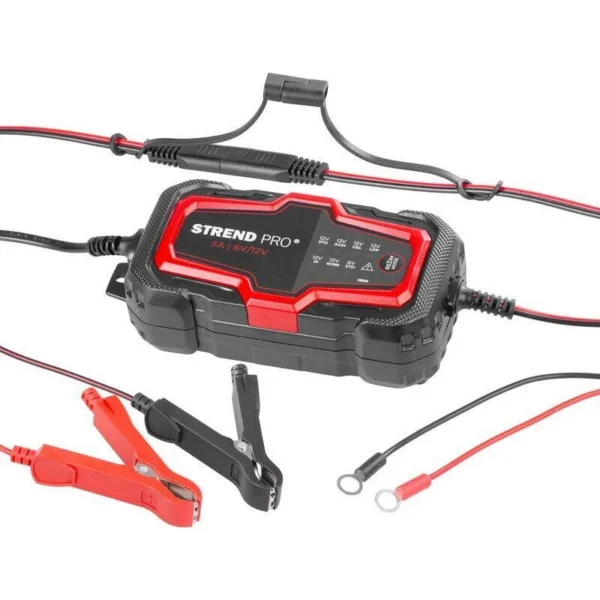 Incarcator baterie auto, 6V/12V, 85 W, 5A, IP65, Strend Pro - imagine 7