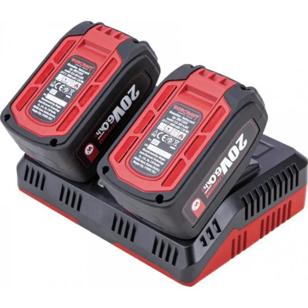 Incarcator dublu rapid, 2 acumulatori, 20 V Li-ion, Worcraft - imagine 3