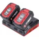 Incarcator dublu rapid, 2 acumulatori, 20 V Li-ion, Worcraft - imagine 3