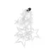 Instalatie luminoasa tip perdea, model stea mare, alb cald, 8 moduri iluminare, interior-exterior, IP44, 138 LED, 2.5 m - imagine 4