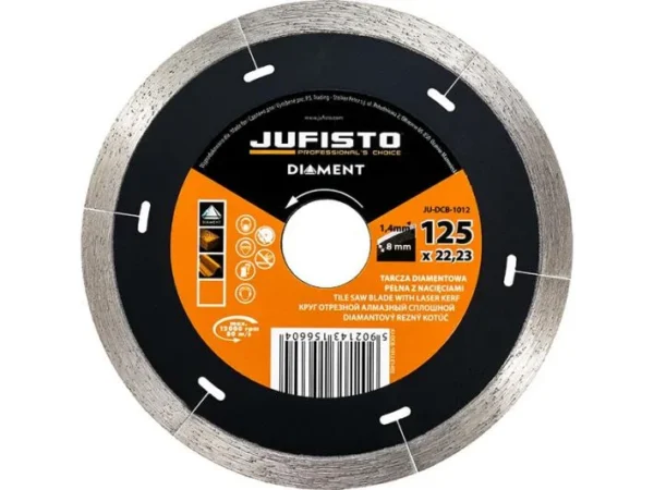Disc diamantat continuu subtire, 125x1.4 mm, Jufisto - imagine 2