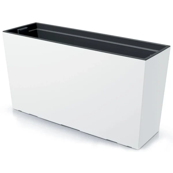 Set 2 jardiniere decorative, Urbi Case M, alb, 77x23.5x40.6 cm, 27 L - imagine 4