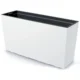 Set 2 jardiniere decorative, Urbi Case M, alb, 77x23.5x40.6 cm, 27 L - imagine 4