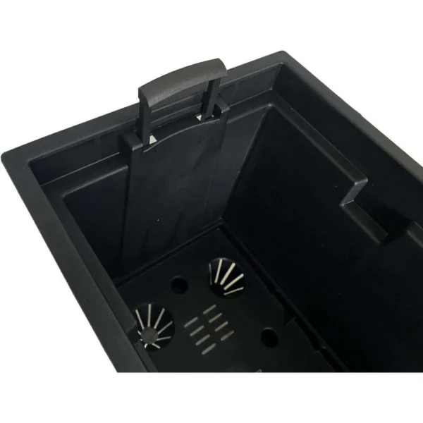 Jardiniera decorativa, Urbi Case Beton Effect, 58x18x49.8 cm, antracit, Prosperplast - imagine 2