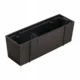 Set 2 jardiniere decorative, suport metalic, Rato Case W, maro, 58x18x19.5 cm - imagine 5