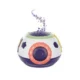 Lampa de noptiera cu proiector, pentru copii, muzicala, 4 moduri, 3xAA, mov si alb, 18x14 cm - imagine 9