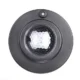 Lampa de noptiera cu proiector, muzicala, LED, telecomanda, bluetooth, incarcare USB, negru, 17x13 cm, Isotrade - imagine 9