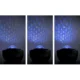 Lampa de noptiera cu proiector, muzicala, LED, telecomanda, bluetooth, incarcare USB, negru, 17x13 cm, Isotrade - imagine 6