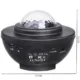 Lampa de noptiera cu proiector, muzicala, LED, telecomanda, bluetooth, incarcare USB, negru, 17x13 cm, Isotrade - imagine 7