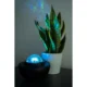 Lampa de noptiera cu proiector, muzicala, LED, telecomanda, bluetooth, incarcare USB, negru, 17x13 cm, Isotrade - imagine 4