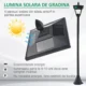 Lampa solara tip felinar pentru gradina, 1 LED, 18x18x160 cm - imagine 8
