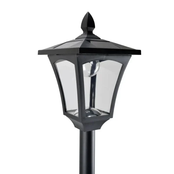 Lampa solara tip felinar pentru gradina, 1 LED, 18x18x160 cm - imagine 6