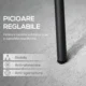 Masa gradina/terasa/balcon pentru exterior, rotunda, metalica, negru, 91x71.5 cm - imagine 6